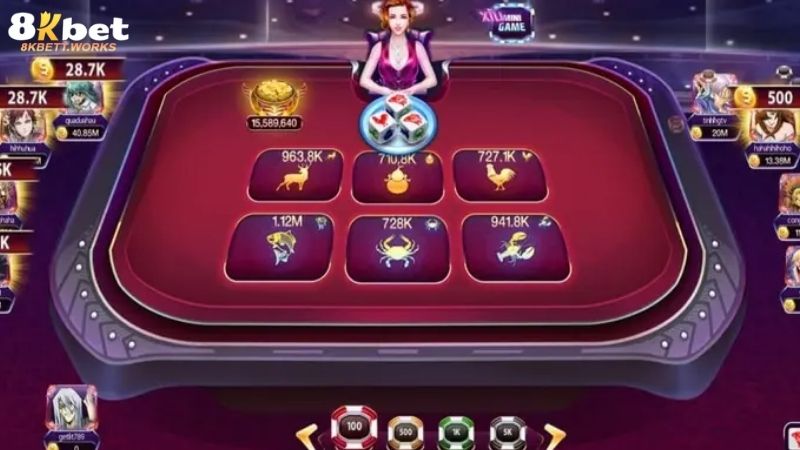 Đổi thưởng game bầu cua tôm cá tại 8KBET